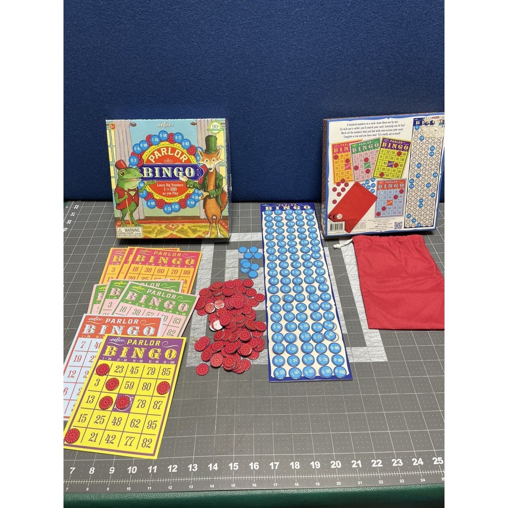 eeboo Parlor Bingo‎ Open box Game Ages 5+